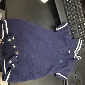 GAP Navy Blue Knit Baby Dress
